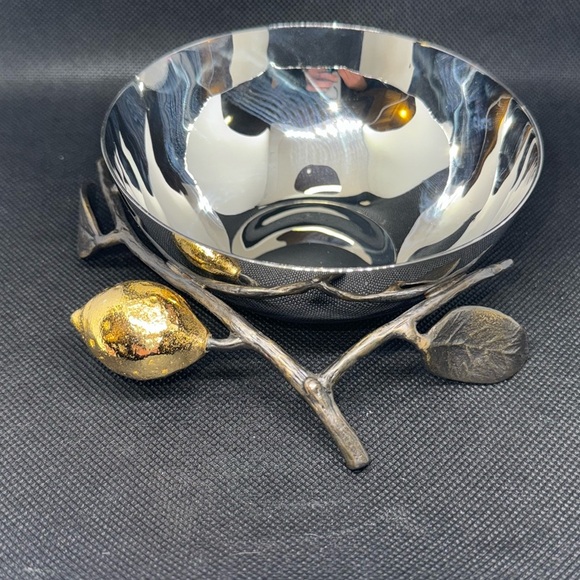 Vintage Boho Michael Aram Lemonwood Nut Bowl - Picture 2 of 11